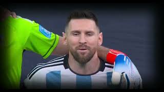 MESSI CANTANDO el himno argentino FINAL MUNDIAL QATAR 2022 Argentina  Francia [upl. by Aimak]