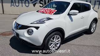 NISSAN Juke 12 DIGT 115cv ACENTA  KM 37119  anno 042015  Unico proprietario  White Pearl Bri [upl. by Wehhtam807]