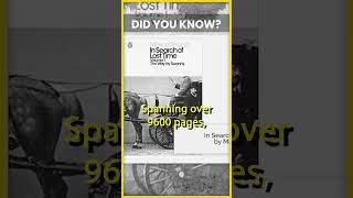 Did You Know The Longest Novel Ever shorts facts marcelproust [upl. by Duomham557]