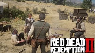 John Antagonizing Friends And Family At Beechers Hope  RDR2 [upl. by Sirapal]