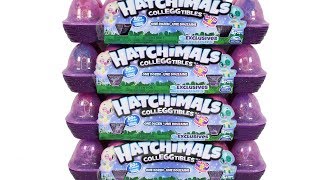 Hatchimals CollEGGtibles Season 4 One Dozen Packs Surprise Egg Unboxing Toy Review [upl. by Sylera]