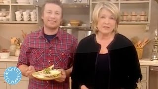 Pear and Apple Salad with Jamie Oliver  Martha Stewart [upl. by Renard]