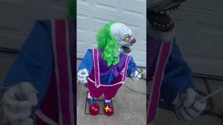 4FT Crazy Evil Killer Clown Animatronic Halloween Decoration Prop 365 of 400 [upl. by Lourdes]