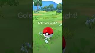 Catching A Golett In Pokémon Go [upl. by Beckett889]