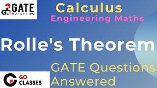 Rolles Theorem and Examples  Calculus  Engineering Mathematics  GATE Computer Science [upl. by Lafleur]