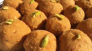 Besan Ladoo Recipe in Hindi with English subtitlesHow to make besan ladooTraditional Indian sweet [upl. by Hsepid243]