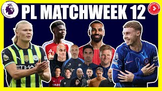 PALMER HATTRICK PREMIER LEAGUE WEEK 12 PREDICTIONS PREVIEW  MAN UTD WIN ARSENAL LOSS [upl. by Austen]