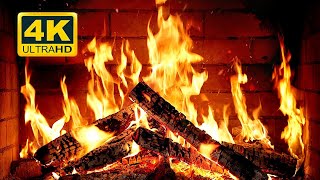 🔥 Cozy Fireplace 4K 12 HOURS Fireplace with Crackling Fire Sounds Crackling Fireplace 4K [upl. by Aihsar]