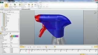 How a PampG Spray Bottle Works and is Assembled Using SOLIDWORKS Composer [upl. by Thad296]