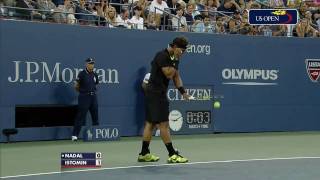 Rafael Nadal vs Denis Istomin R2 US Open 2010 HD 720p [upl. by Heshum]