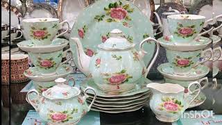 Royal Albert Fine Bone China Tea SetMarbleNoritakeStonewareBoneworldtech111 [upl. by Els867]