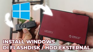 CARA MENGGUNAKAN WINTOUSB INSTALL WINDOWS DI FLASHDISK ATAU HDD EKSTERNAL  KINGSHARING 8 [upl. by Emie200]