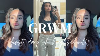 GRWM FIRST DAY OF HIGH SCHOOL realistic af FRESHMAN YEAR [upl. by Drawdesemaj]