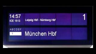 Berlin Hauptbahnhof ICE HamburgAltona  München Hbf Gleis 1 in Deutsch  Englisch [upl. by Yetta]