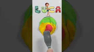 Luca  Character Color Mixed  colormixing alphabet shorts [upl. by Marve]