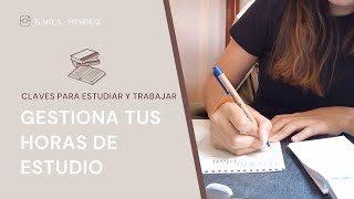 Organiza Tus Horas de Estudio [upl. by Ireland]