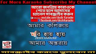 Amar Ontoray Amar Kolijay  Kaya  Bangla Karaoke  Deshi Karaoke [upl. by Enenstein986]