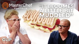 The Mille Feuille Collapses  MasterChef Australia  MasterChef World [upl. by Prichard777]