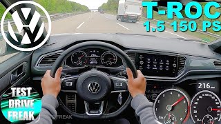 2022 VW TRoc R Line 150hp  Sound amp Visual Review [upl. by Threlkeld]