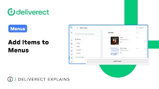 Menus  Add Items to Menus  Deliverect Explains [upl. by Solegna]