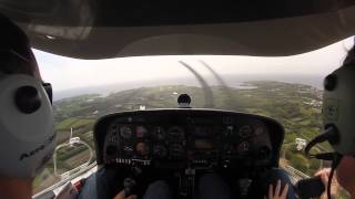 Approach and Landing Runway 14 at St Marys UK EGHE Scilly Isles GoPro [upl. by Enrica12]