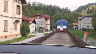 Slovenia Motorail between Bohinjska Bistrica amp Most na Soči [upl. by Laeahcim576]