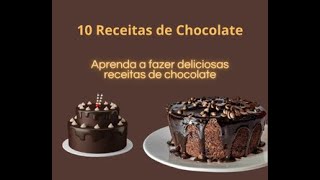 10 Receitas de Chocolate  livro de receitas em portugues [upl. by Aneeuq]