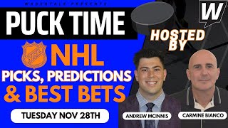 NHL Predictions Picks amp Odds  Panthers vs Maple Leafs  Stars vs Jets  PuckTime Nov 28 [upl. by Mundy]