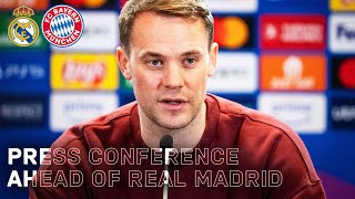 Press conference with Neuer amp Tuchel ahead of Real Madrid vs FC Bayern  🇬🇧 [upl. by Merrile]