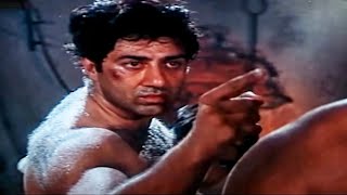 Yeh Mazdoor Ka Haath Hai Kaatiya  Sunny Deol Superhit Action Dialogue Scene  Ghatak [upl. by Yniatirb332]