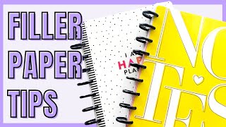 FILLER PAPER TIPS amp TRICKS  STORAGE IDEA AND USING YOUR PAPER  PLANNER TIP DAY 19 [upl. by Ramor62]