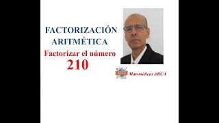 Factorización del número 210 [upl. by Lema]