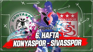 Süper Lig 6 Hafta Konyaspor vs Sivasspor [upl. by Ecnarrot]