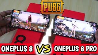 OnePlus 8 vs OnePlus 8 pro PUBG MOBILE Game Comparison  Which should you buy for hard gaming [upl. by Xet834]