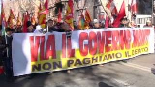 Italians voice anger over state of the economy [upl. by Amesari]