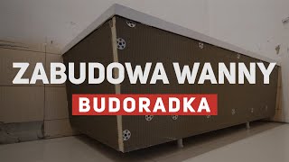 Zabudowa prostokątnej wanny płytą budowlaną [upl. by Analos291]