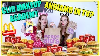 MUKBANG MC DONALDS parliamo del Programma TV di Cliomakeup Clio Academy [upl. by Jakoba]