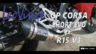 Test dan Review LeoVince GP Corsa Evo di Yamaha R15 V3 43  MotovlogIndonesia [upl. by Barrington]