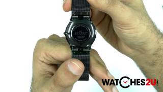 Skagen Mens Black Klassik Mesh Watch 233LTMB [upl. by Neirbo]