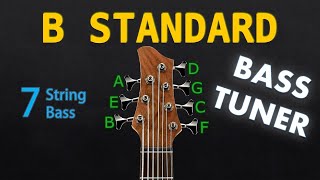 B STANDARD  7 STRING BASS Tuning Tuner [upl. by Anilah]