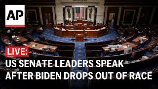 LIVE US Senate leaders deliver remarks after Biden drops out of election [upl. by Niatsirk]