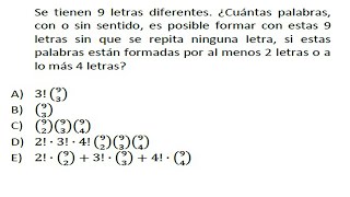 Permutación y combinatoria  Problema 24 [upl. by Suoivatnom]