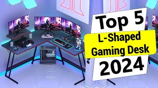 ✅Top 5 Best LShaped Gaming Desk of 2024  Best LShaped Gaming Desk [upl. by Delastre]