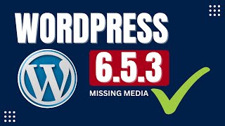 ✅ FIXED  Missing media after update to 653 WordPress  Taniverse [upl. by Ytok]