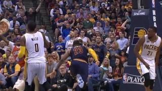 Cleveland Cavaliers vs Indiana Pacers April 23 2017 [upl. by Haydon]