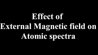 magnetic field effect [upl. by Yrdnal]