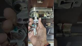 godrej double door lock fittingpj interior [upl. by Hgielhsa]