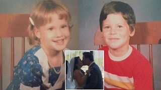 Couple Who Were Preschool Sweethearts Get Married After Meeting Online [upl. by Nosned]