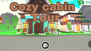 Cozy Cabin Build Tour  Adopt me [upl. by Hasheem]