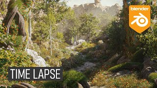 Creating a Nature Landscape Render in Blender [upl. by Rhine]